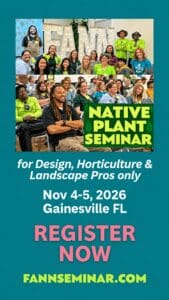 Group of attendees at a native plant seminar.